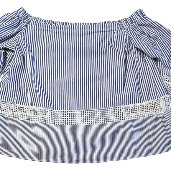 Waverly Grey Liberant Sz XS Womens 3/4 Sleeve Off Shoulder Blouse - Picture 4 of 7